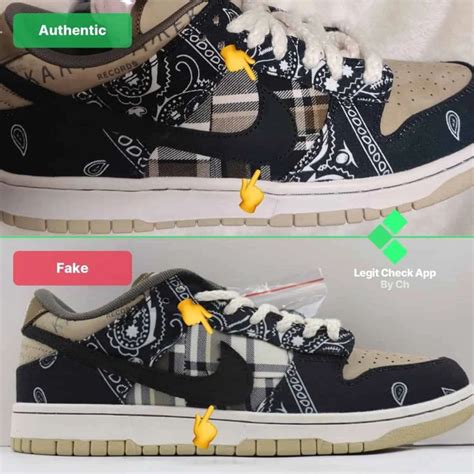 travis scott nike sb real vs fake